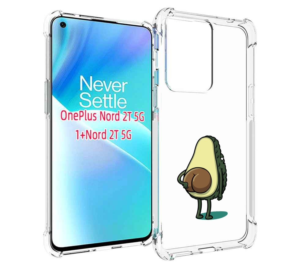 

Чехол MyPads смешной авокадо сзади для OnePlus Nord 2T, Прозрачный, Tocco