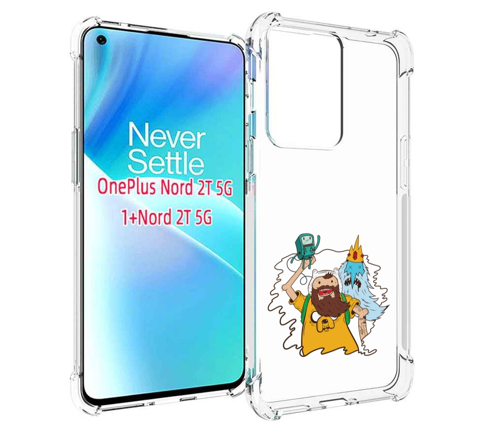 

Чехол MyPads время приключений старый Финн для OnePlus Nord 2T, Прозрачный, Tocco