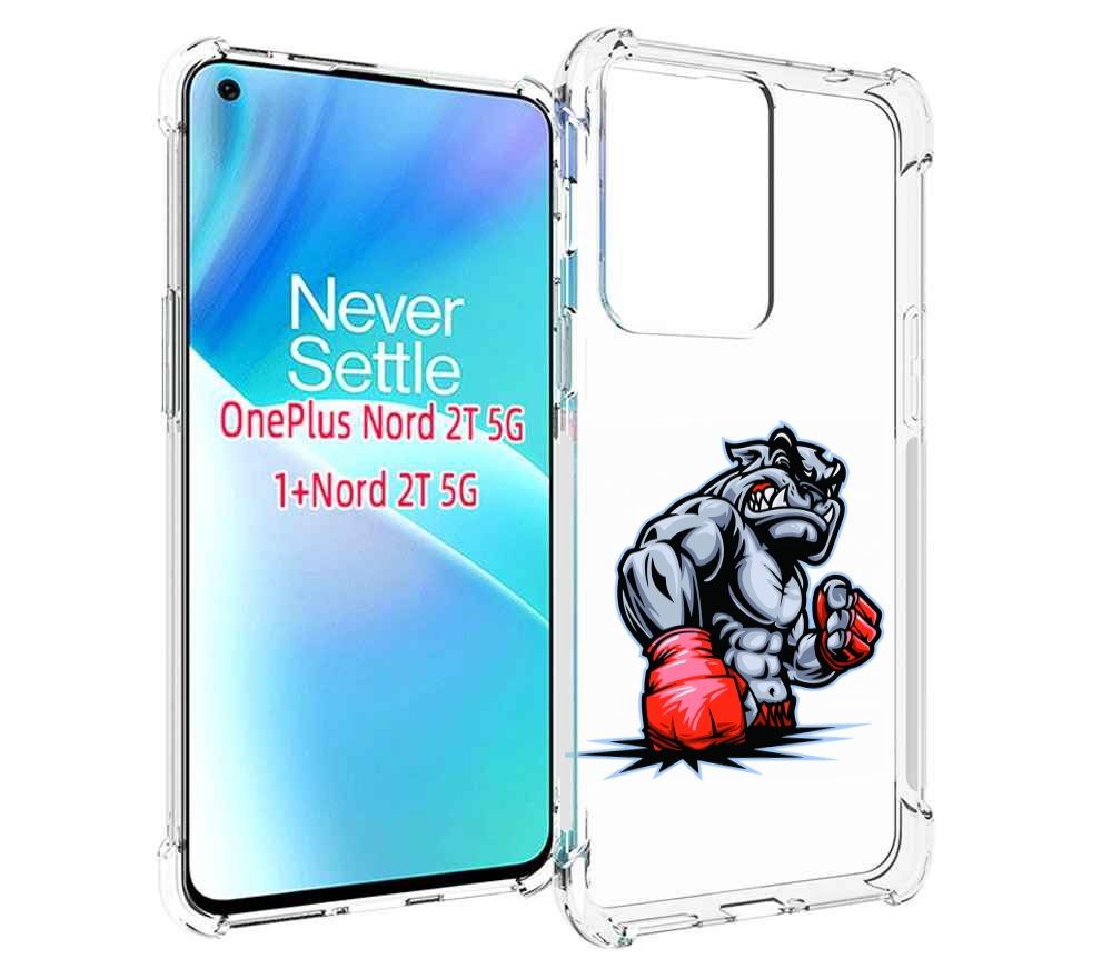

Чехол MyPads собака-боксер для OnePlus Nord 2T, Прозрачный, Tocco