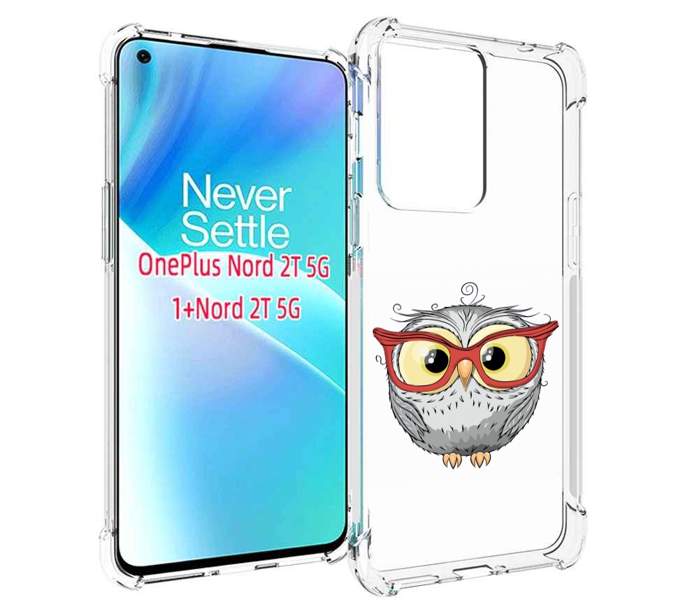 

Чехол MyPads сова-в-красных-очках для OnePlus Nord 2T, Прозрачный, Tocco