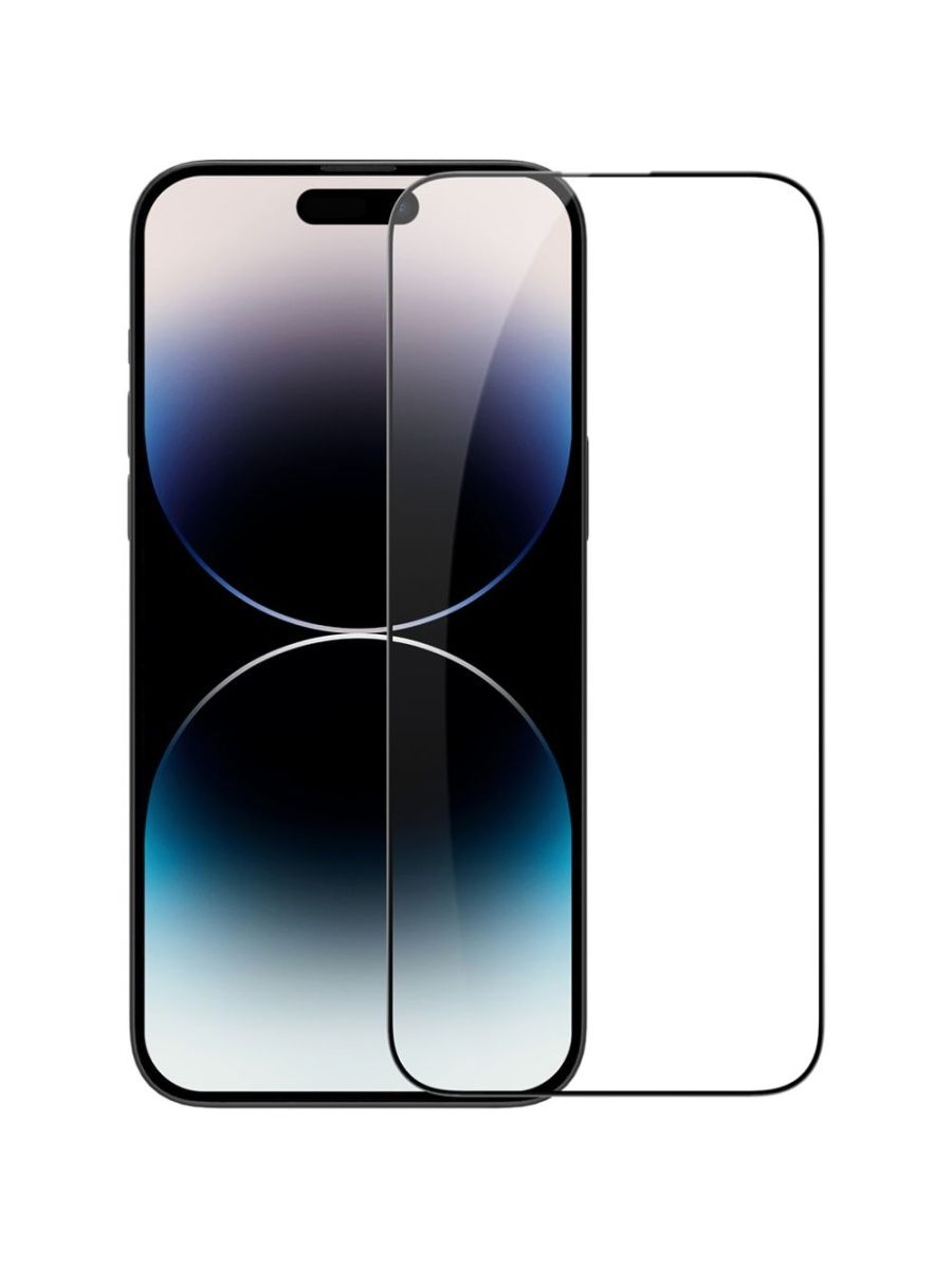 фото Защитное стекло mobility для iphone 14 pro max полный клей, черный