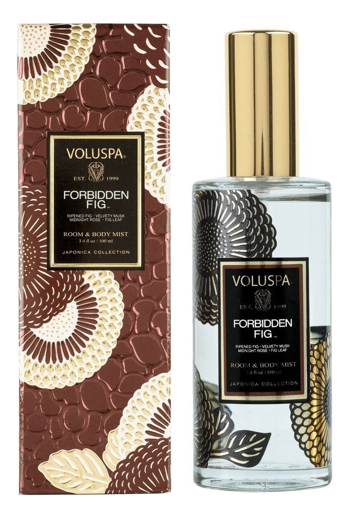 фото Ароматический спрей для дома и тела voluspa forbidden fig (запретный плод) 100мл