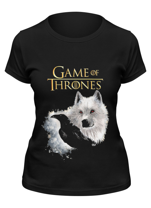 

Футболка женская Printio Game of thrones черная S, Game of thrones