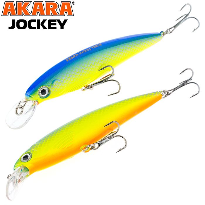 

Воблер Akara Jockey 100SP 14 гр 1/2 oz 3,9 in A61, Разноцветный, Jockey