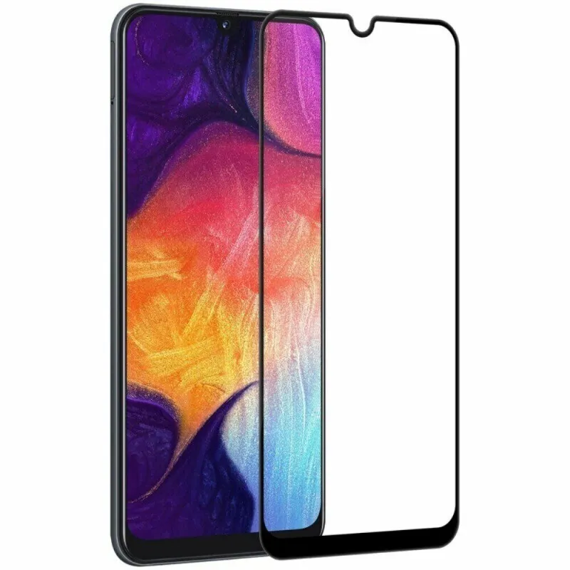 фото Защитное стекло mobility для samsung galaxy a50 полный клей, черный