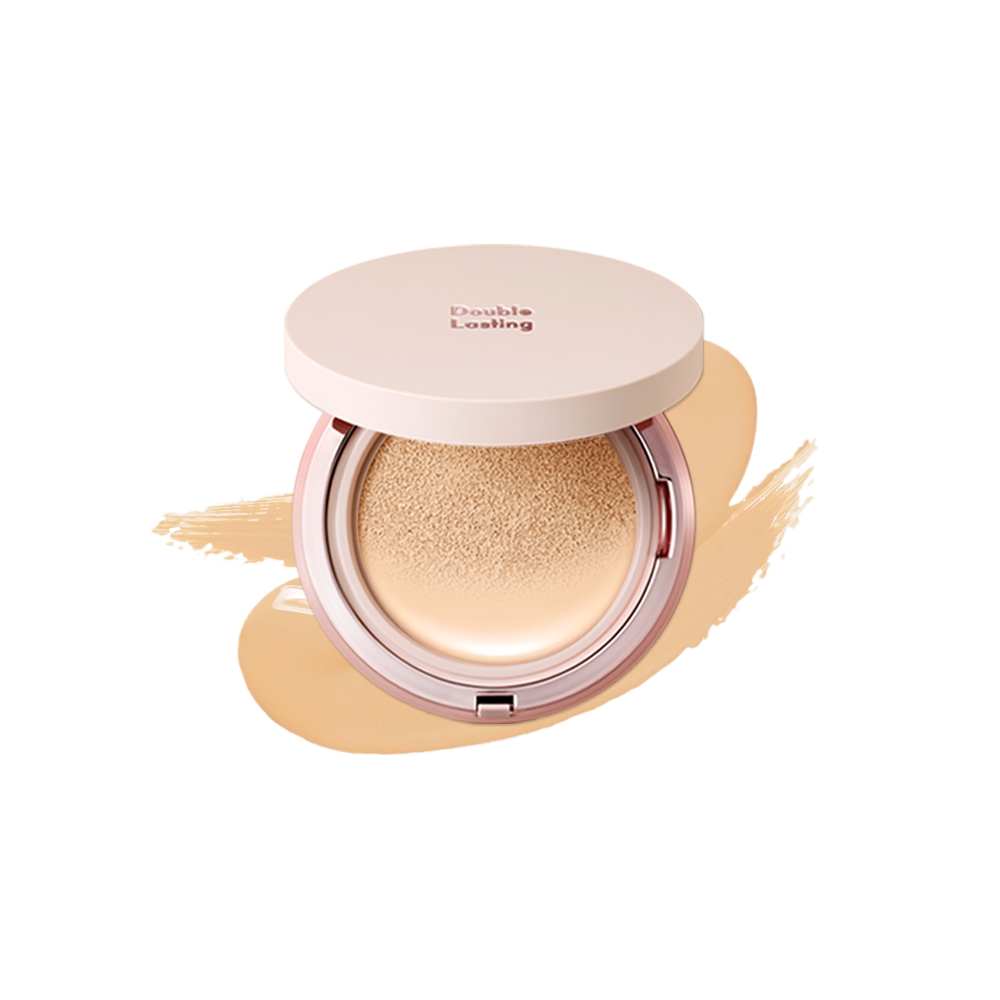 Основа-кушон тональная Etude Double Lasting Cushion Glow n21, neutral beige, 15 г holiday premiere 24h lasting foundation праздничная премьера тональная основа стойкостью до 24 часов