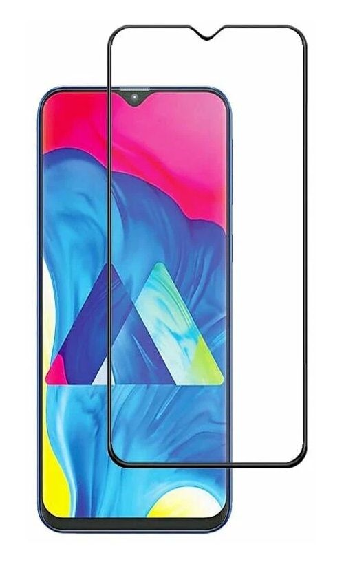 Защитное стекло mObility для Samsung Galaxy M13 полный клей, черный
