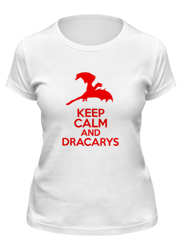 

Футболка женская Printio Dracarys белая S, Dracarys