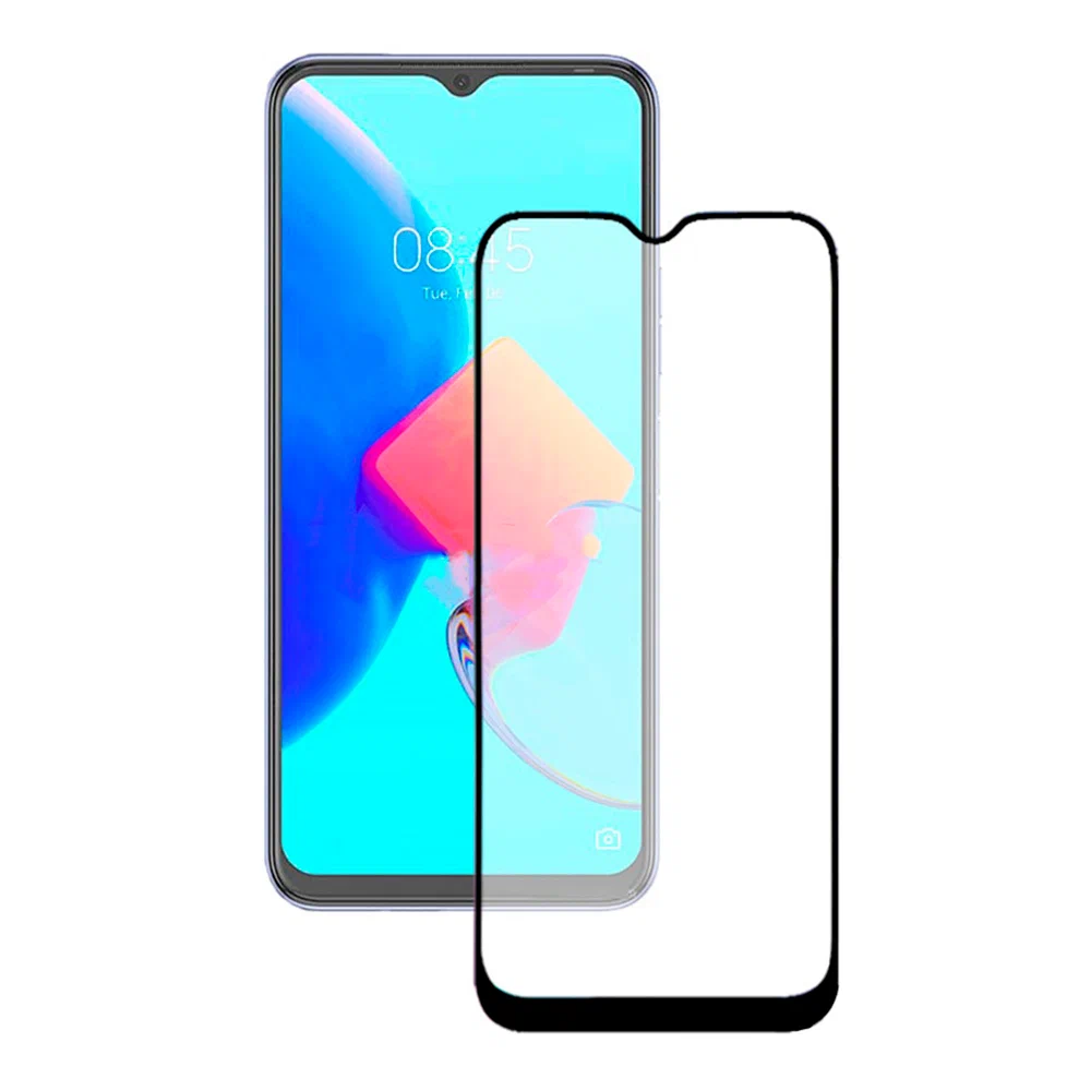 фото Защитное стекло mobility для tecno spark 8p полный клей, черный