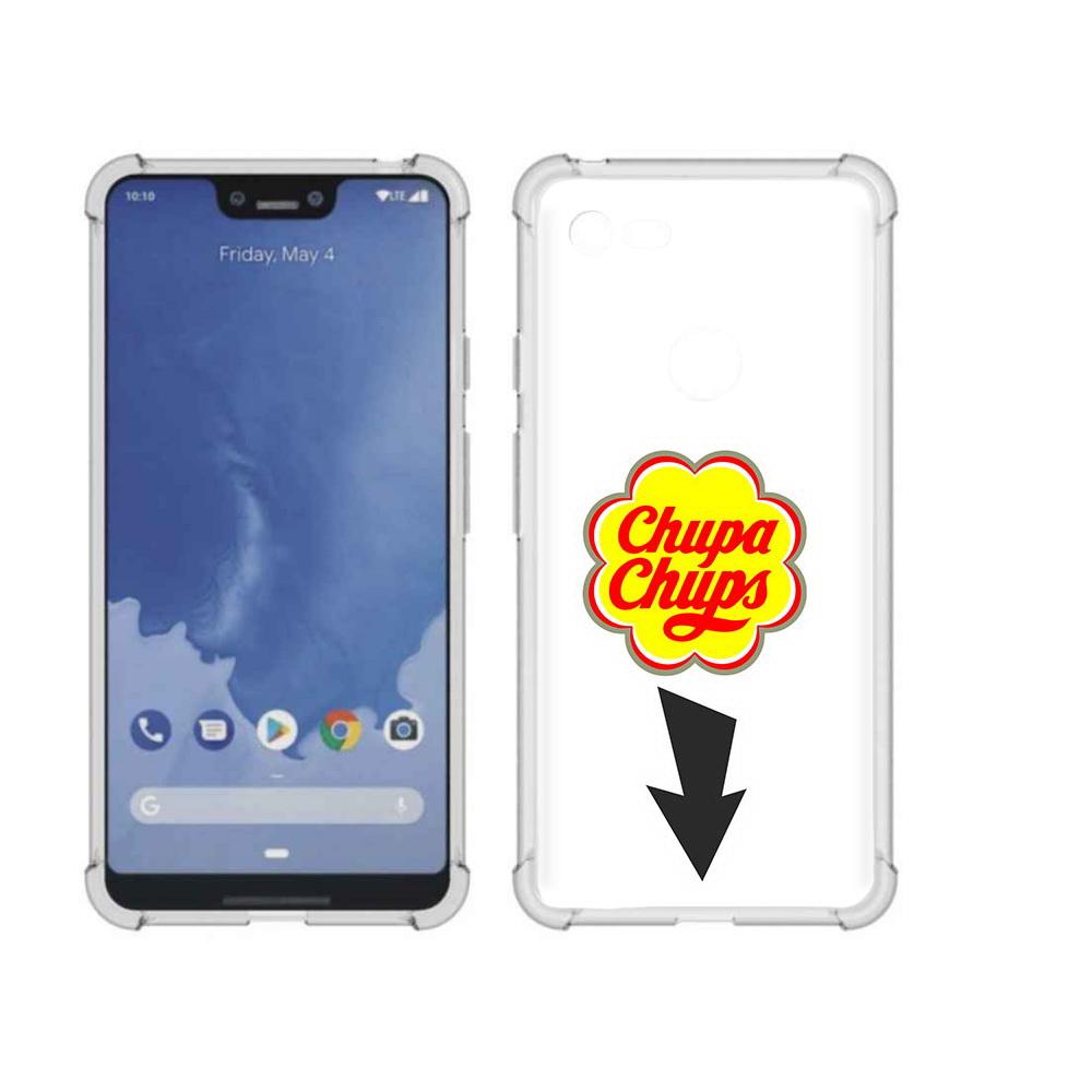 

Чехол MyPads Tocco для Google Pixel 3 XL чупа чупс, Прозрачный, Tocco
