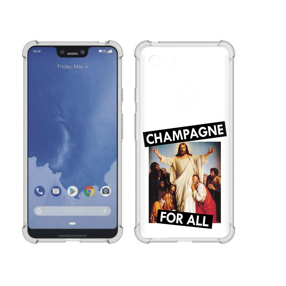 

Чехол MyPads Tocco для Google Pixel 3 XL шампанское, Прозрачный, Tocco