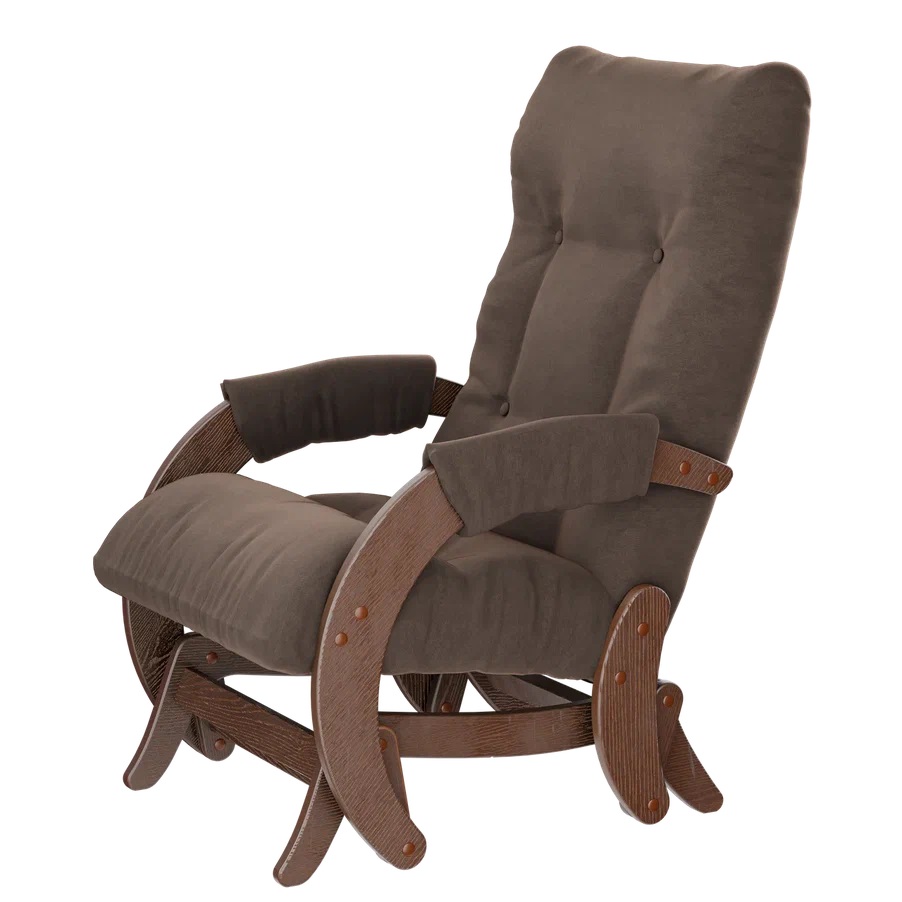 Кресло -Глайдер Мэтисон №68 арт.GS-1299 орех коричневый, коричневый