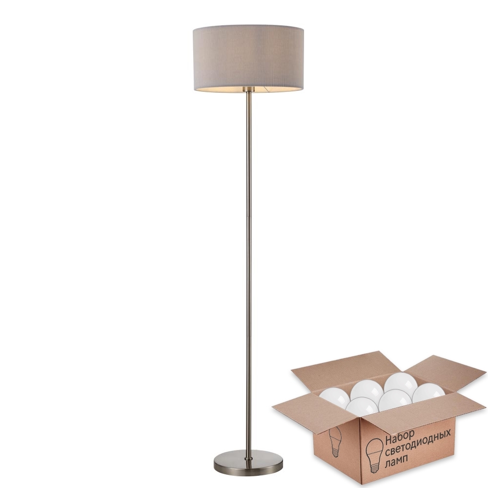 

Торшер Arte Lamp Mallorca A1021PN-1SS+Lamps