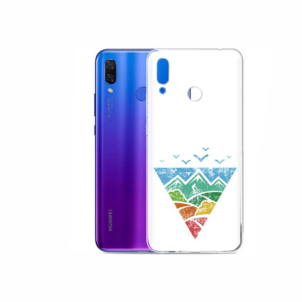 

Чехол MyPads Tocco для Honor Play Лес земля море чайки, Прозрачный, Tocco