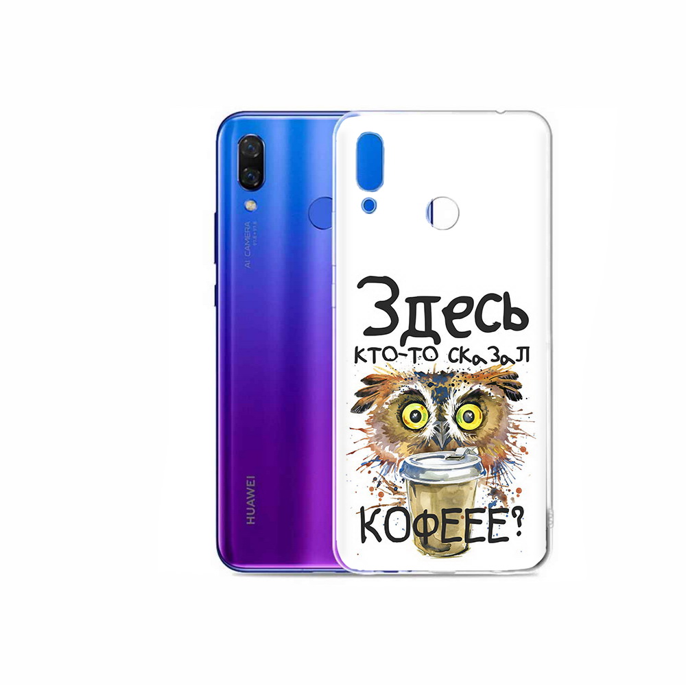 

Чехол MyPads Tocco для Honor Play Любительница кофе, Прозрачный, Tocco