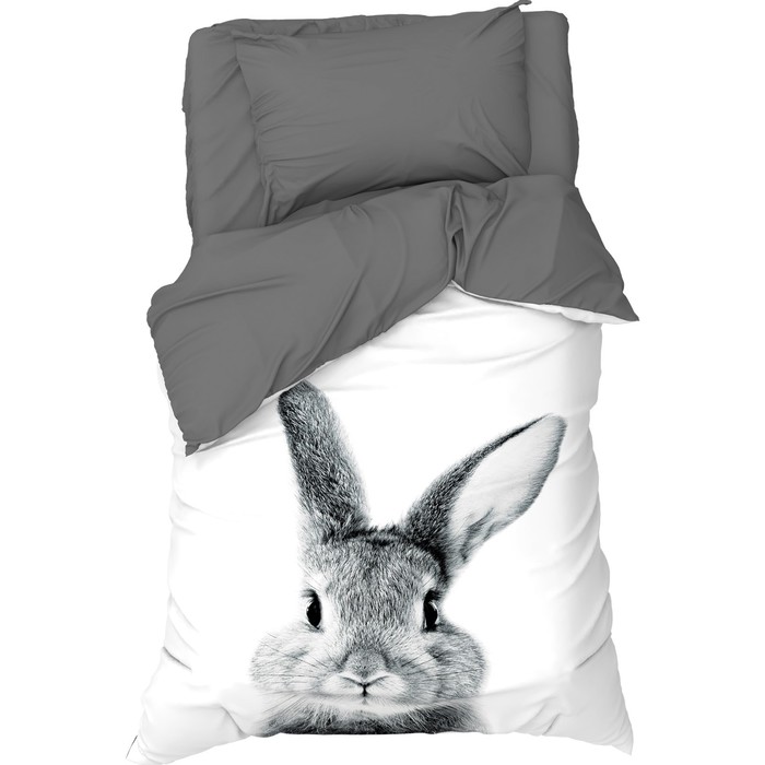 

Постельное бельё Этель 1,5 сп "Cute rabbit", 143х215 см, 150х214 см, 50х70 см -1 шт, 100 %