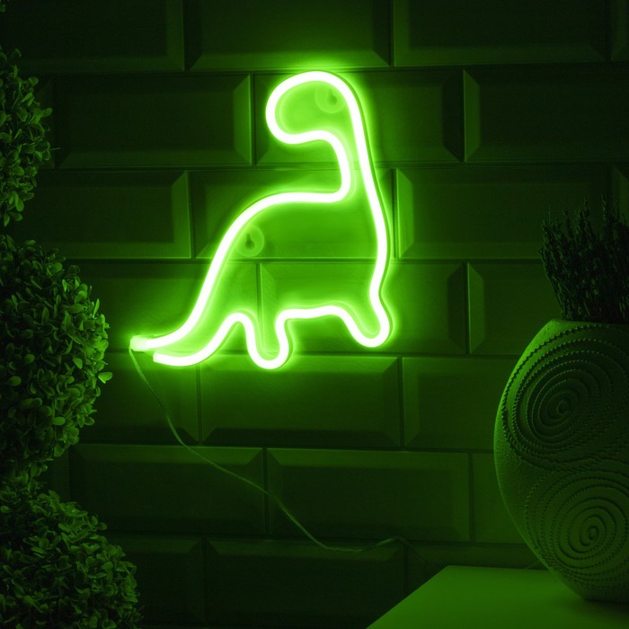 

Дюралайт Luazon lighting Динозавр 0,24х0,24м зеленый, Динозавр