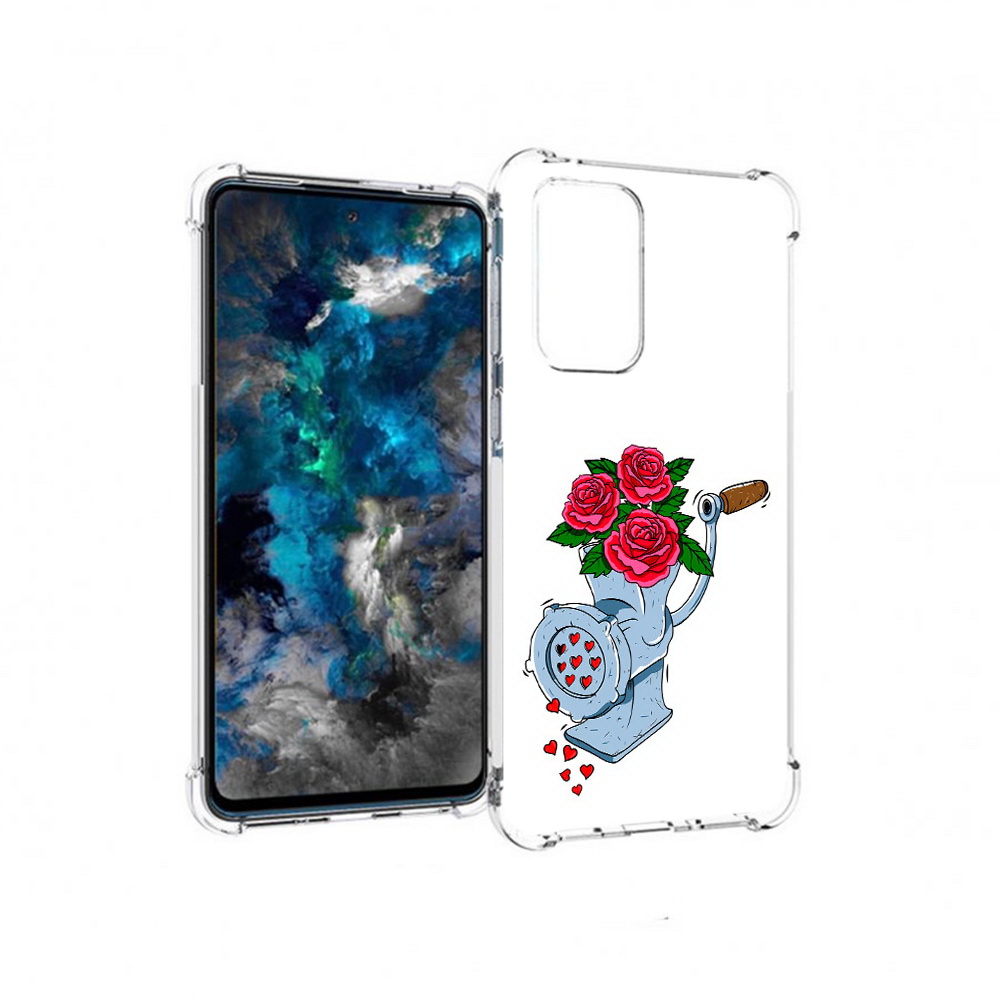 

Чехол MyPads Tocco для Samsung Galaxy A33 5G Цветочные сердца, Прозрачный, Tocco