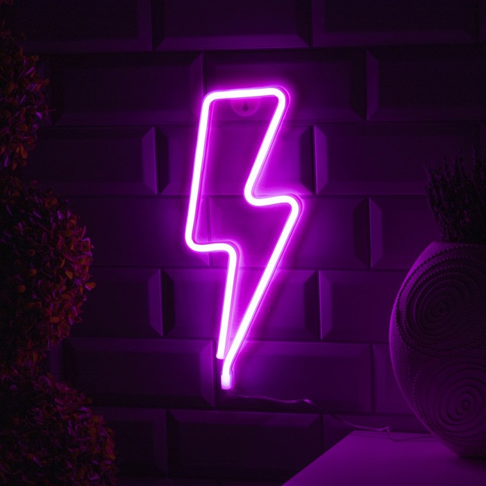 

Дюралайт Luazon lighting Молния 0,13х0,33м розовый, Молния