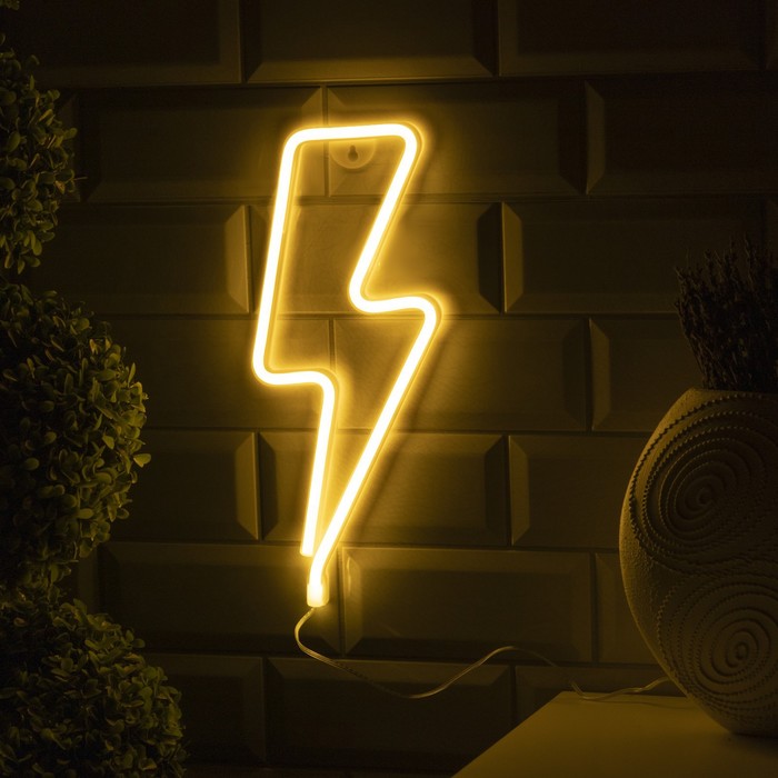 

Дюралайт Luazon lighting Молния 0,13х0,33м белый теплый, Молния