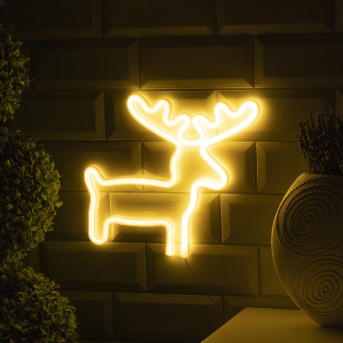 

Дюралайт Luazon lighting Олень 0,27х0,26м белый теплый, Олень