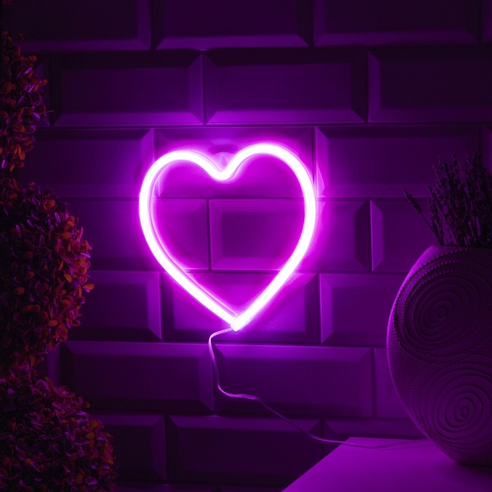 

Дюралайт Luazon lighting Сердце 0,2х0,2м розовый, Сердце