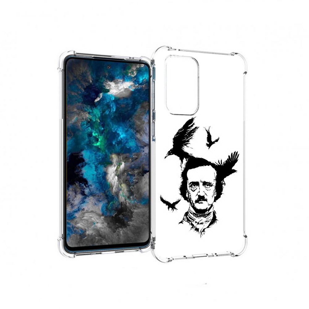 

Чехол MyPads Tocco для Samsung Galaxy A33 5G Эдгар Аллан черно белый, Прозрачный, Tocco