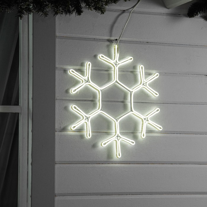 

Дюралайт Luazon lighting Снежинка 0,5х0,5м белый холодный, Снежинка