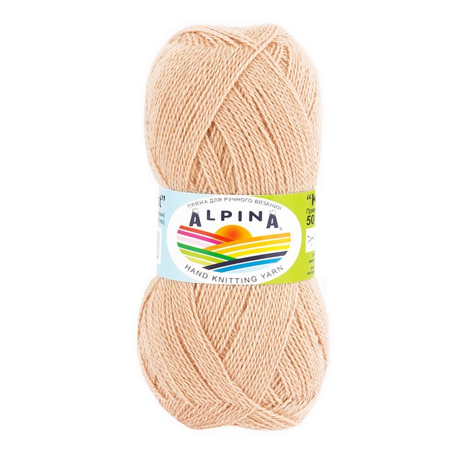 

Пряжа ALPINA KLEMENT 4 шт. х 50 г 300 м в упак. цвет №24 персиковый KLEMENT-№24, Бежевый