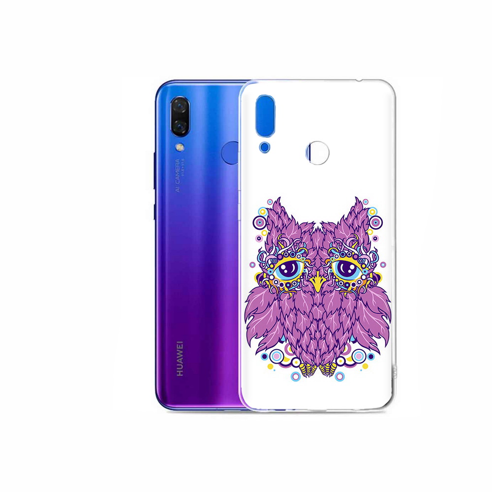 

Чехол MyPads Tocco для Honor Play Розовая сова, Прозрачный, Tocco