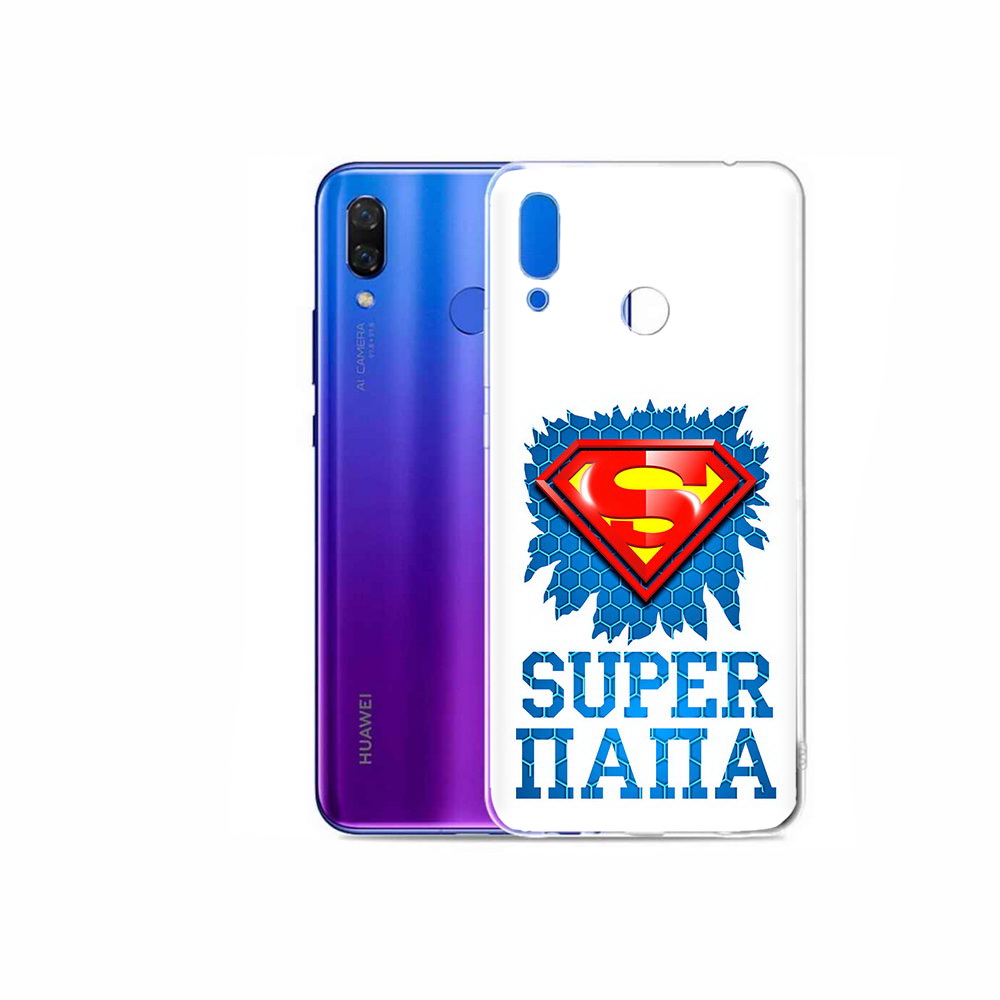 

Чехол MyPads Tocco для Honor Play Супер Папа, Прозрачный, Tocco