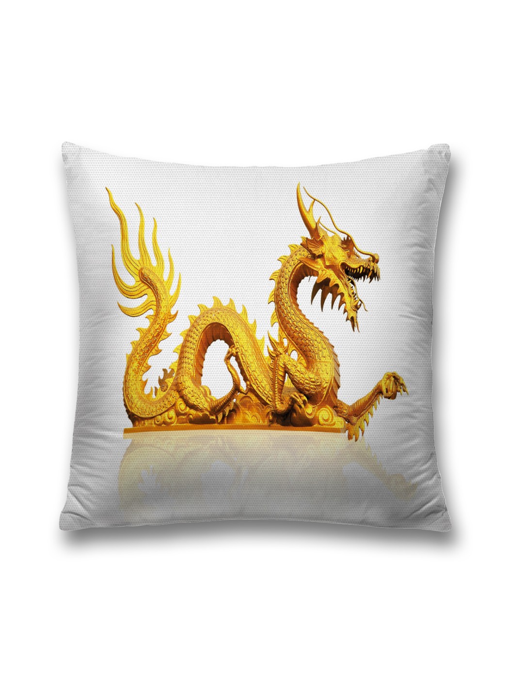 

Наволочка декоративная JoyArty "Китайский дракон" на молнии, 45x45 см, Белый