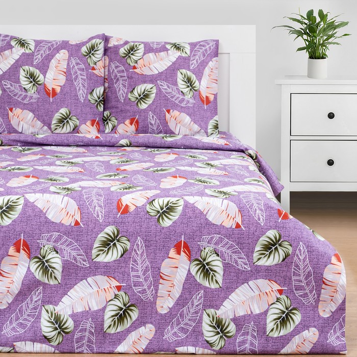 

Постельное бельё Этель 1.5сп "Тропические широты" 143*215см,150*214см,70*70см-2 шт, 100% х