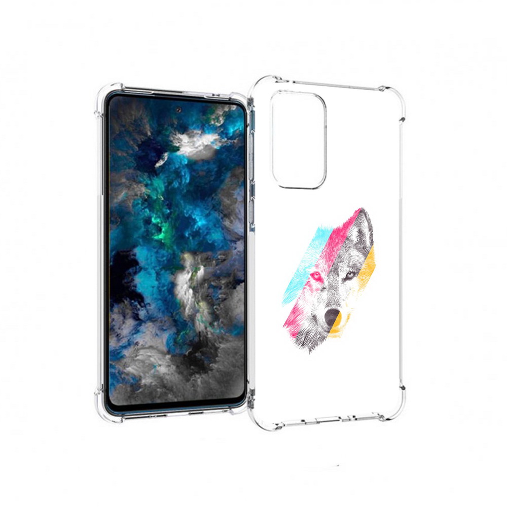 

Чехол MyPads Tocco для Samsung Galaxy A33 5G волк градиент, Прозрачный, Tocco