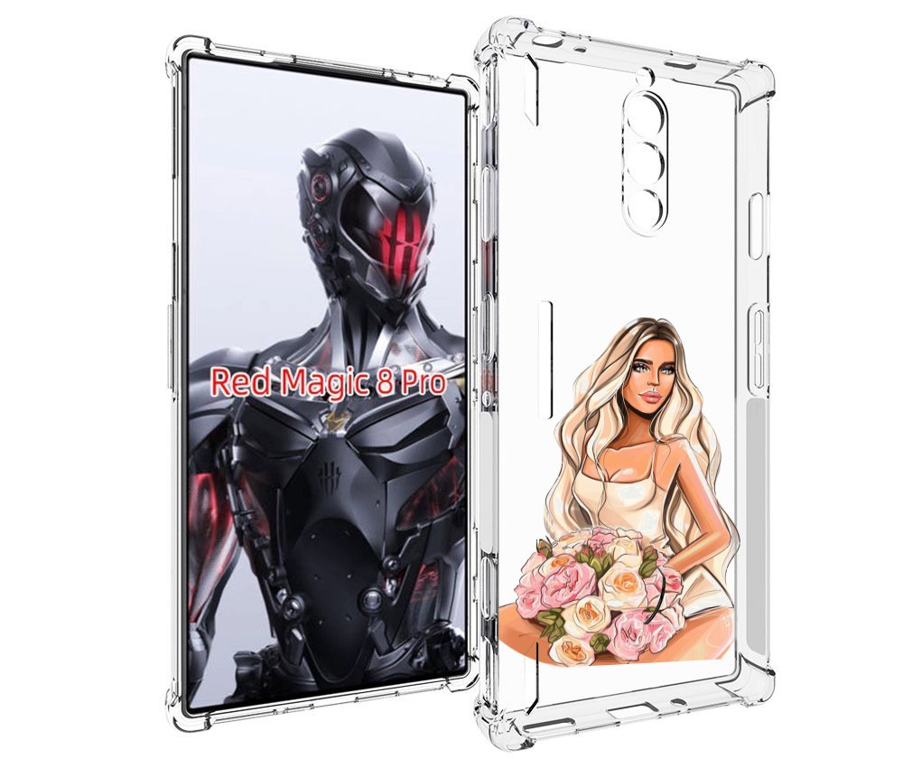 

Чехол MyPads Нежная-девушка женский для ZTE Nubia Red Magic 8 Pro / Red Magic 8 Pro Plus, Tocco
