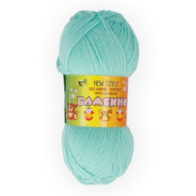

Пряжа Камтекс Бамбино 10 шт. х 50 г 150 м цв. 025 мята Бамбино-025 мята, 150 м от, Бирюзовый