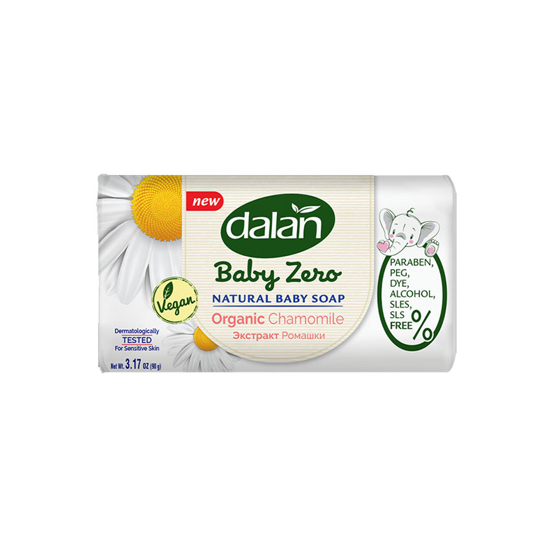 фото Мыло натуральное dalan baby zero natural baby soap organic chamomile 90 г