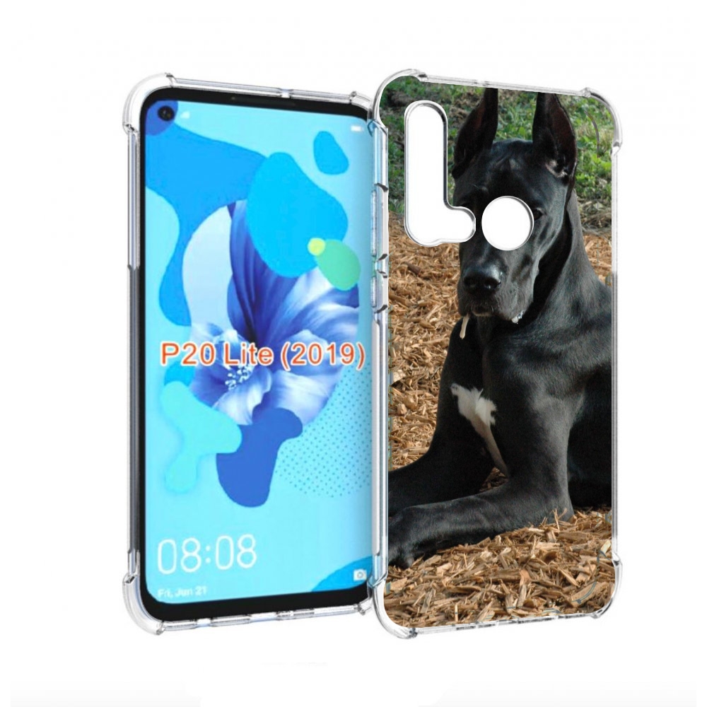 

Чехол бампер MyPads немецкии дог для Huawei P20 Lite (2019), Прозрачный, Tocco