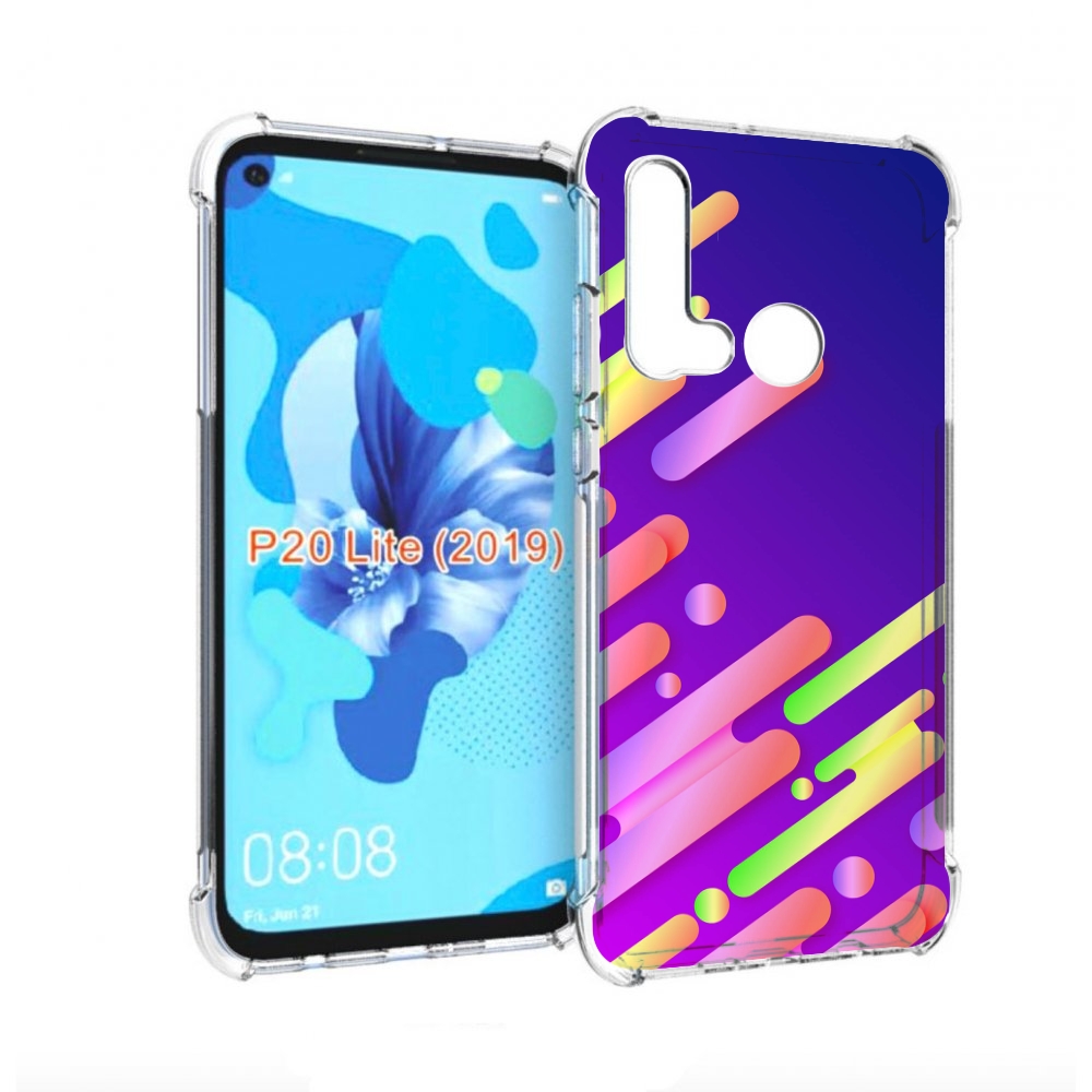 

Чехол бампер MyPads неоновый-фон для Huawei P20 Lite (2019), Прозрачный, Tocco