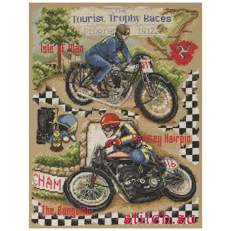 

Набор для вышивания Anchor TT Isle Of Man 31х24 см арт.ACS47, _Наборы для вышивки