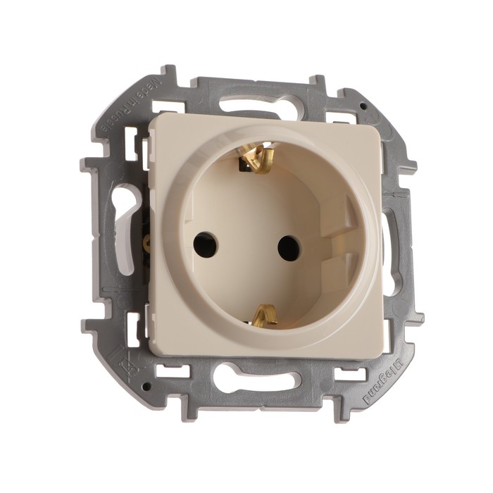 

Розетка Legrand INSPIRIA, 2К+З, со шторками, 16 А, 250 В, Слоновая кость