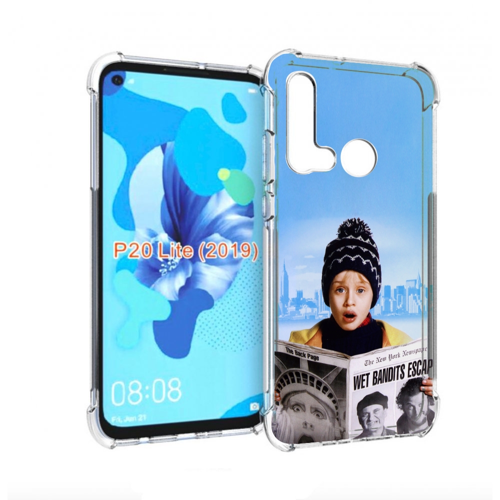 

Чехол бампер MyPads один-дома-детский для Huawei P20 Lite (2019), Прозрачный, Tocco