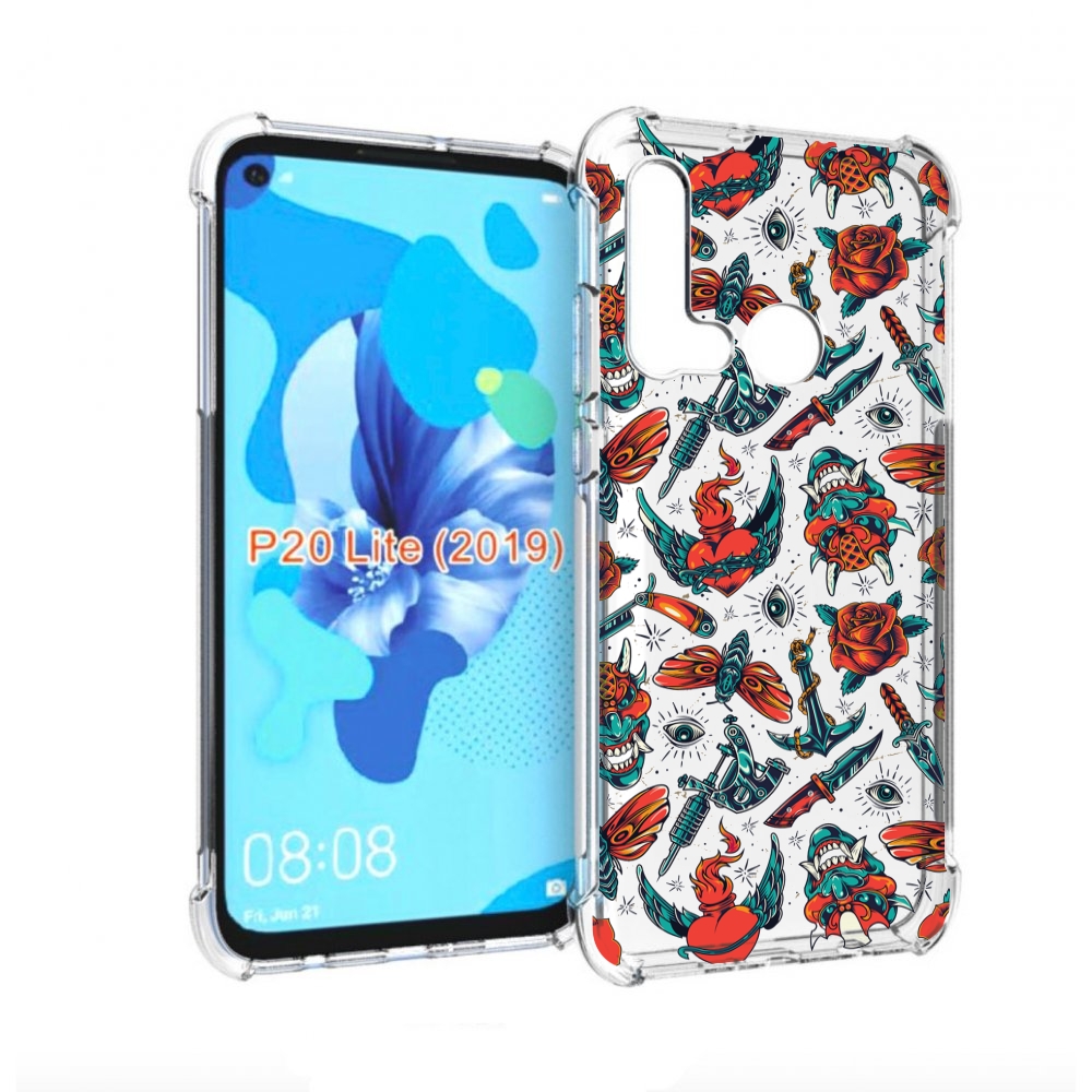 

Чехол бампер MyPads олд-скул-пак для Huawei P20 Lite (2019), Прозрачный, Tocco