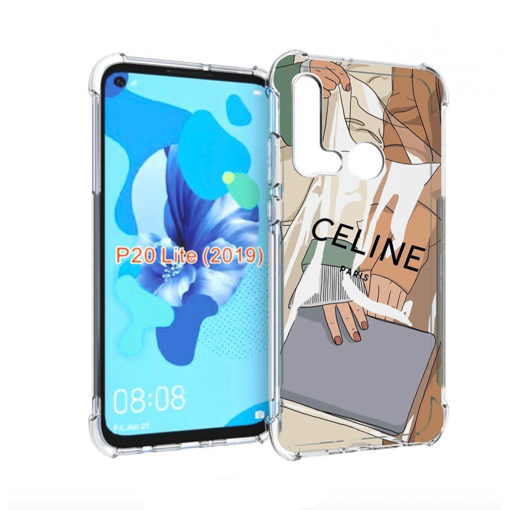 

Чехол бампер MyPads пакет-келин-париж женский для Huawei P20 Lit, Прозрачный, Tocco