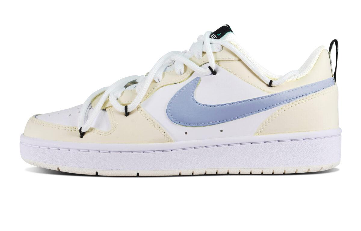 

Кеды унисекс Nike Court Borough GS белые 39 EU, Белый, Court Borough GS