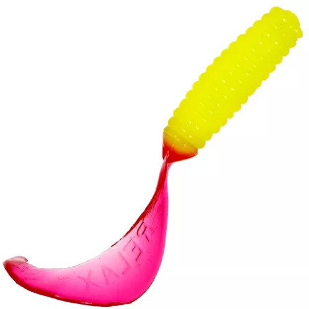 

Приманка Relax Twister 4 TS097 8см. 10шт., Желтый;красный, Twister 4