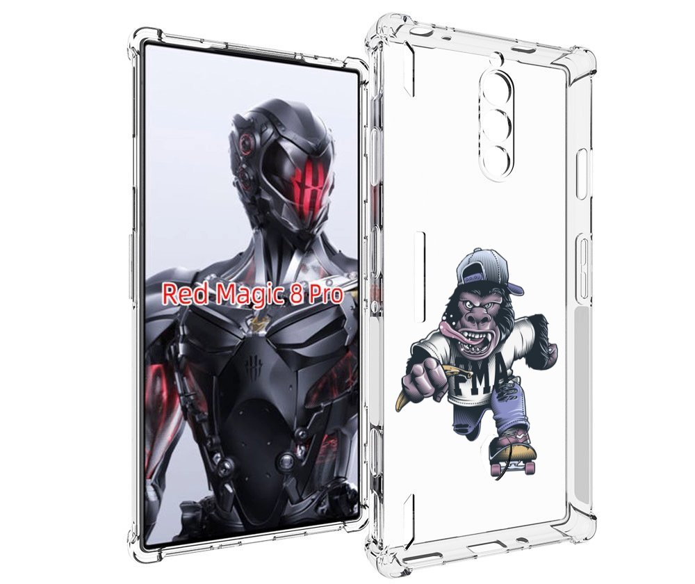 

Чехол MyPads Обезьяна на скейте для ZTE Nubia Red Magic 8 Pro / Red Magic 8 Pro Plus, Tocco