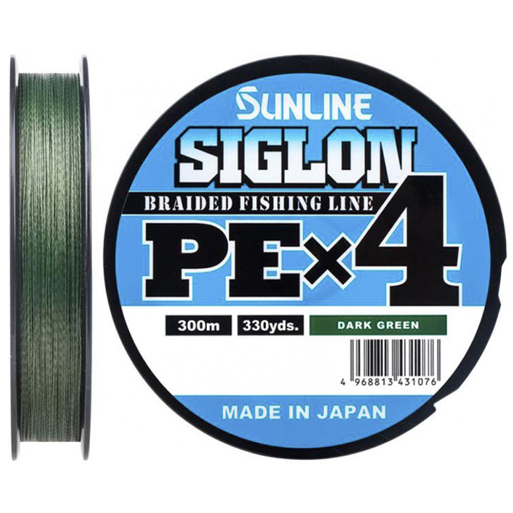 

Шнур SunLine SIGLON PE4 63052156 Dark Green,300 м, Зеленый