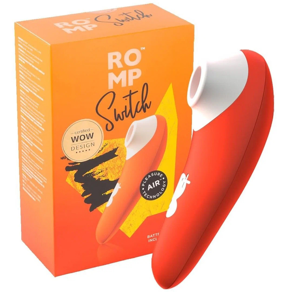 Оранжевый клиторальный стимулятор Romp Switch 188638