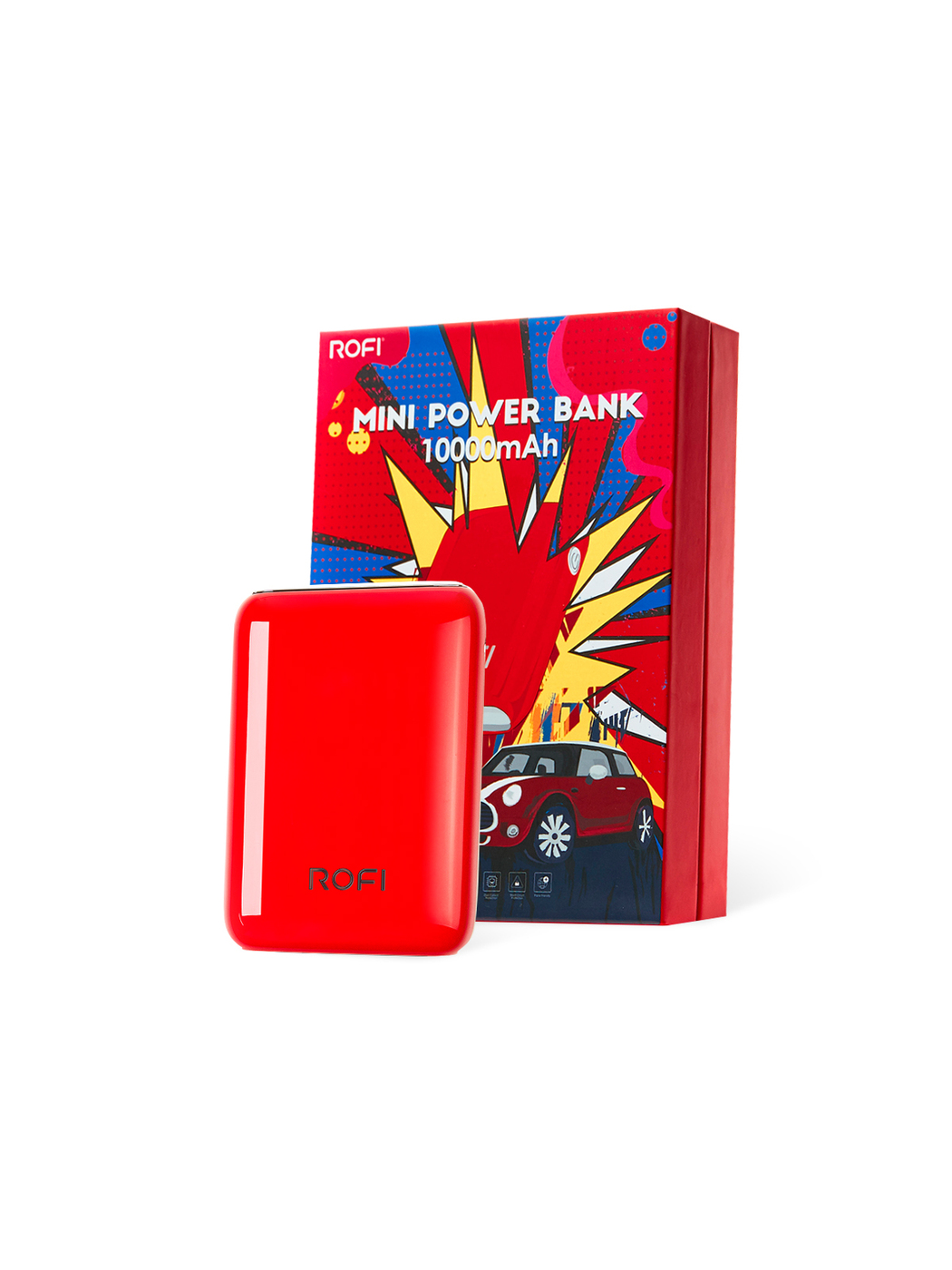 фото Внешний аккумулятор mocoll powerbank rofi mini series красный (sporty red)